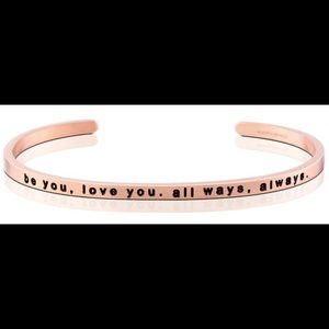 Rose Gold Mantra Band Bracelet